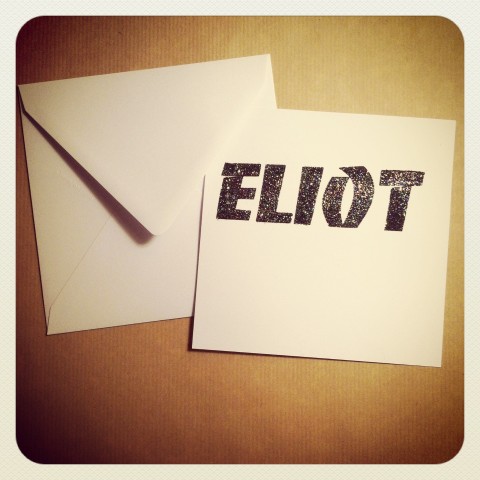 Carte prénom Eliot